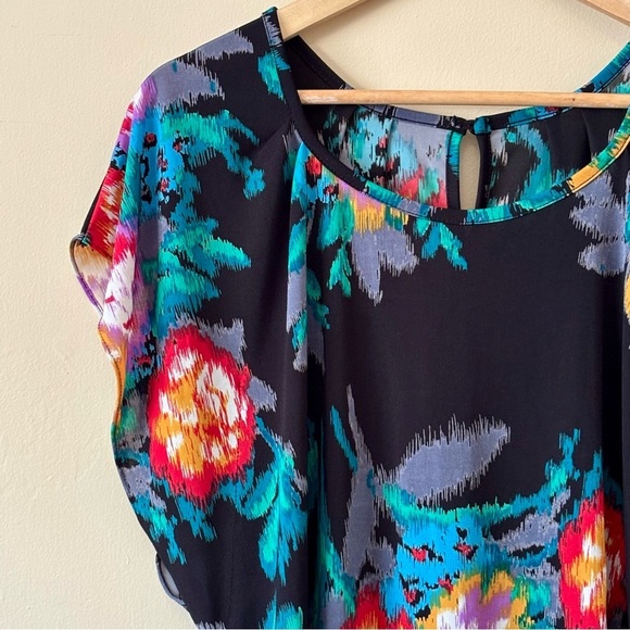Orion London| Gorgeous Multicolor Abstract Black Tunic or Mini Dress Sz XS/S - Picture 5 of 10